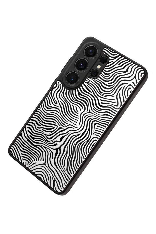Samsung Galaxy S26 Ultra Uyumlu Çizgi Sanatı Tasarımlı Glossy Premium Kılıf