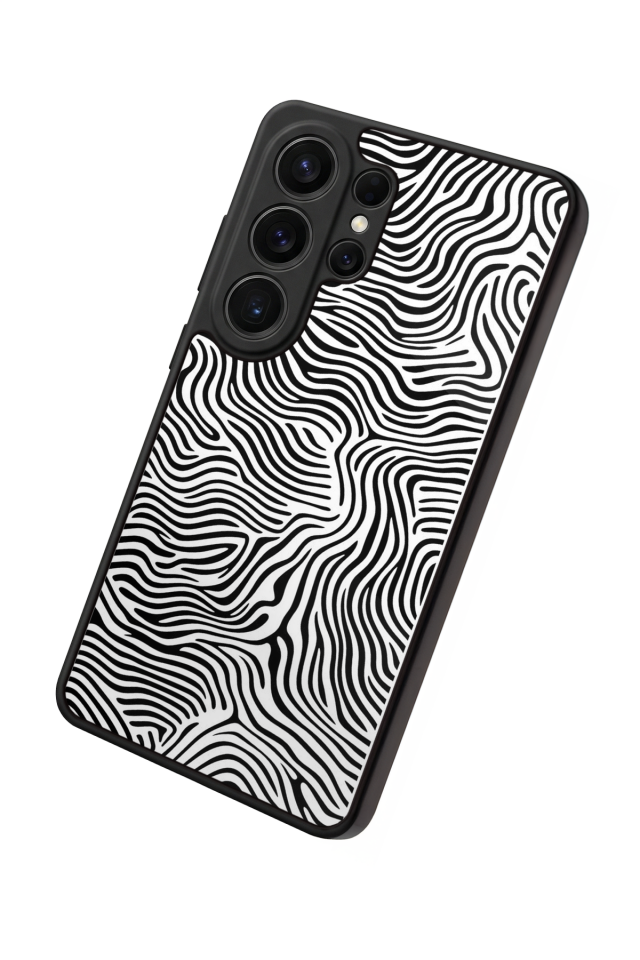 Samsung Galaxy S26 Ultra Uyumlu Çizgi Sanatı Tasarımlı Glossy Premium Kılıf