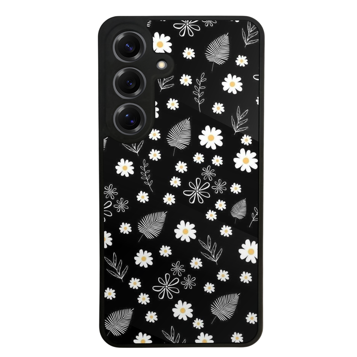 Samsung Galaxy S25 Uyumlu Floral Tasarımlı Glossy Premium Kılıf
