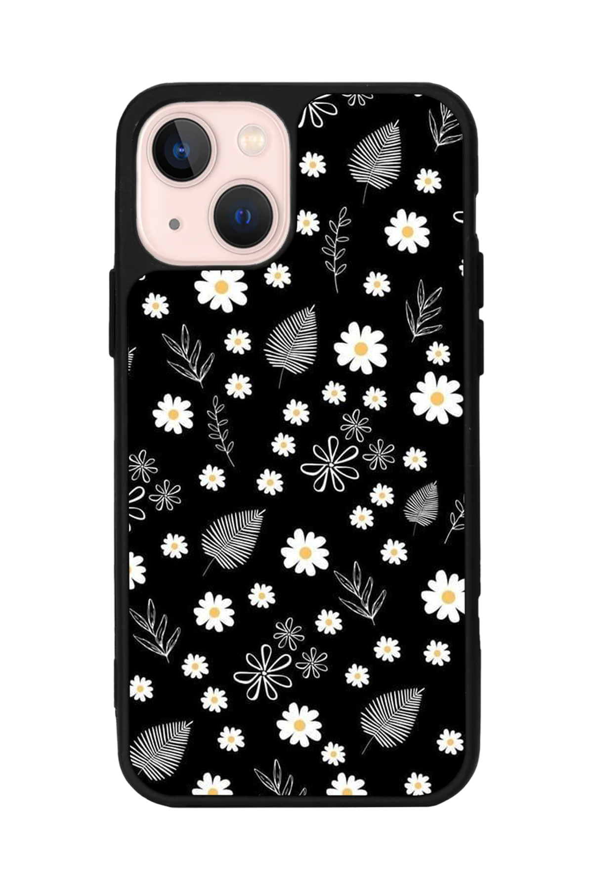 iPhone 13/14 Uyumlu Floral Tasarımlı Glossy Premium Kılıf