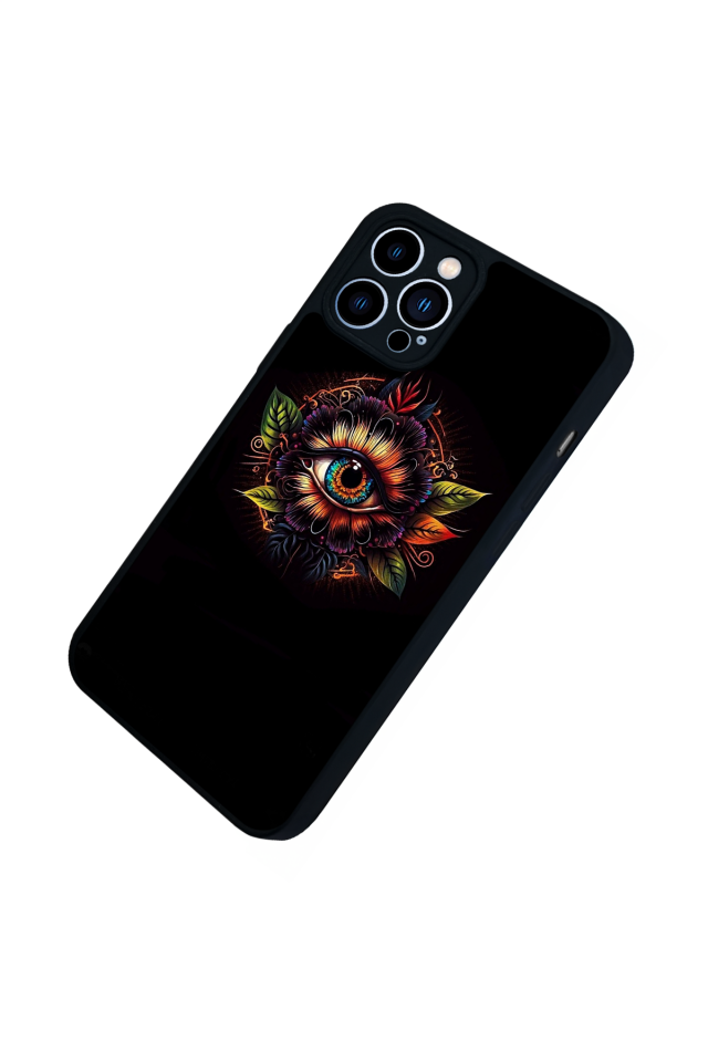 iPhone 12 Pro Max Uyumlu Göz Tasarımlı Glossy Premium Kılıf