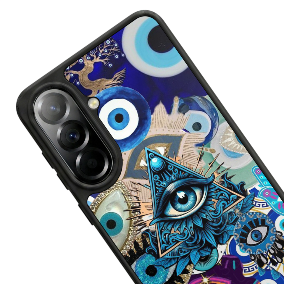 Samsung Galaxy A57 Uyumlu Göz Tasarımlı Glossy Premium Kılıf