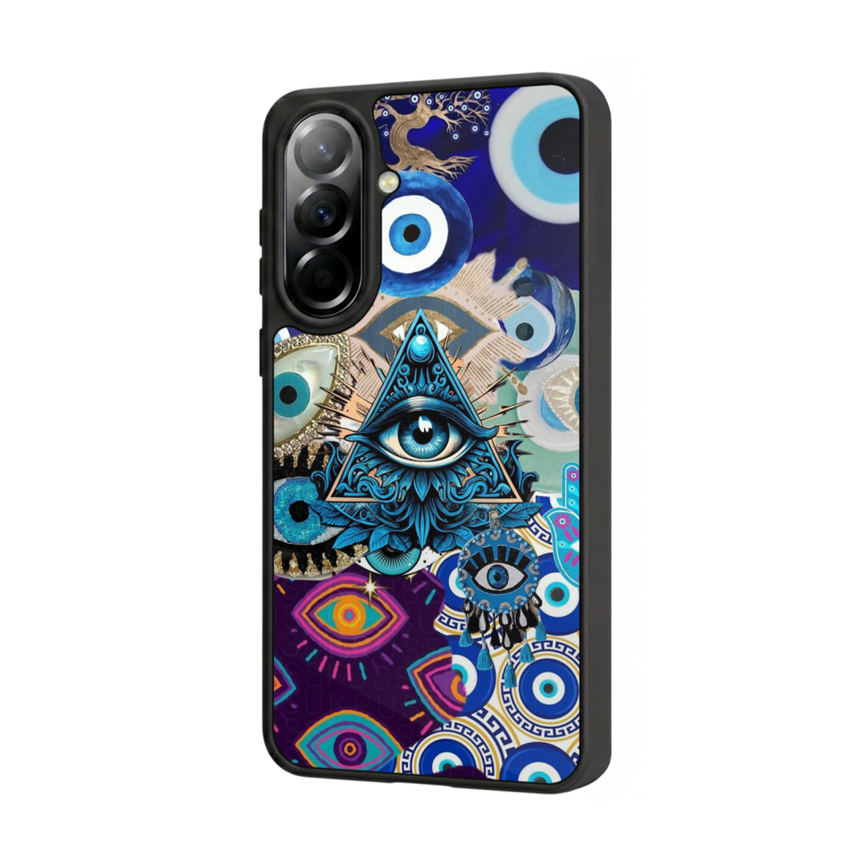 Samsung Galaxy A57 Uyumlu Göz Tasarımlı Glossy Premium Kılıf