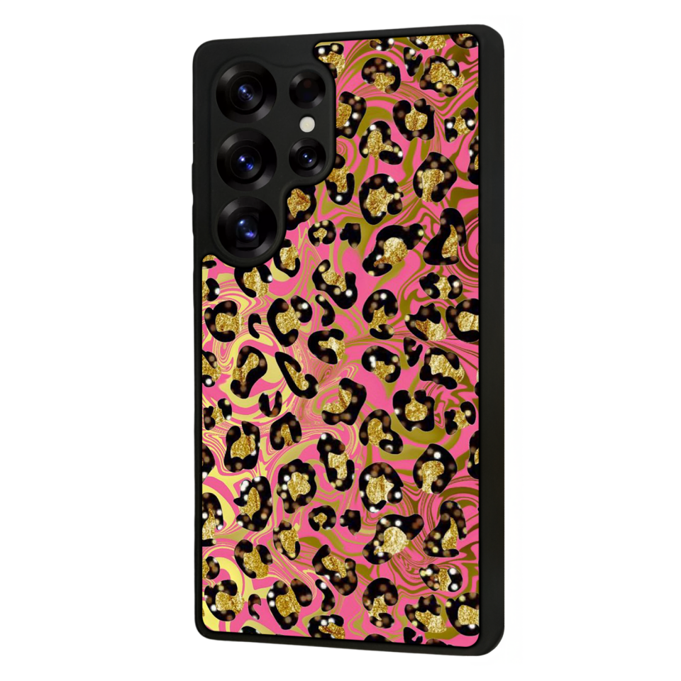 Samsung Galaxy S25 Ultra Uyumlu Hologram Leopar Tasarımlı Glossy Premium Kılıf