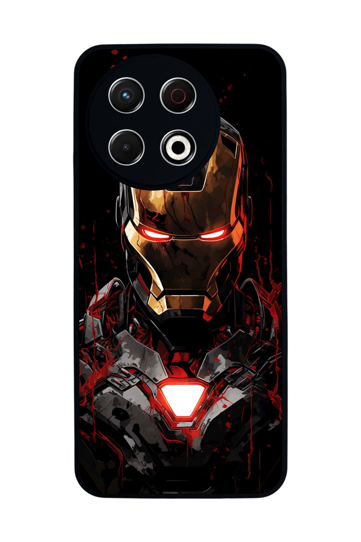 Tecno Spark 30 Pro Uyumlu  Iron Man ( Demir Adam ) Tasarımlı Glossy Premium Kılıf
