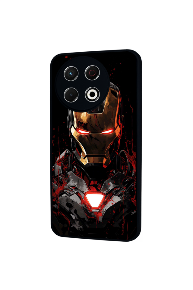 Tecno Spark 30 Pro Uyumlu  Iron Man ( Demir Adam ) Tasarımlı Glossy Premium Kılıf