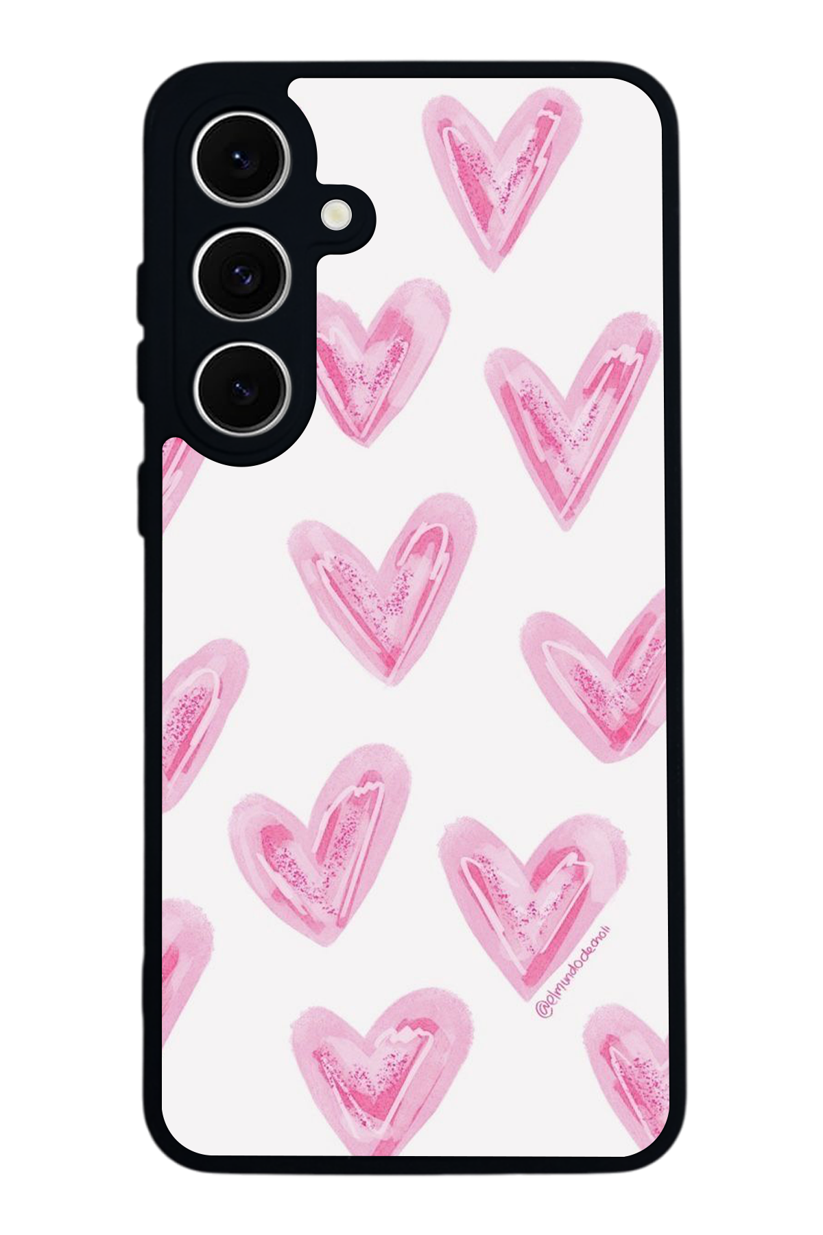 Samsung Galaxy S24 FE Uyumlu Kalp Love Tasarımlı Glossy Premium Kılıf