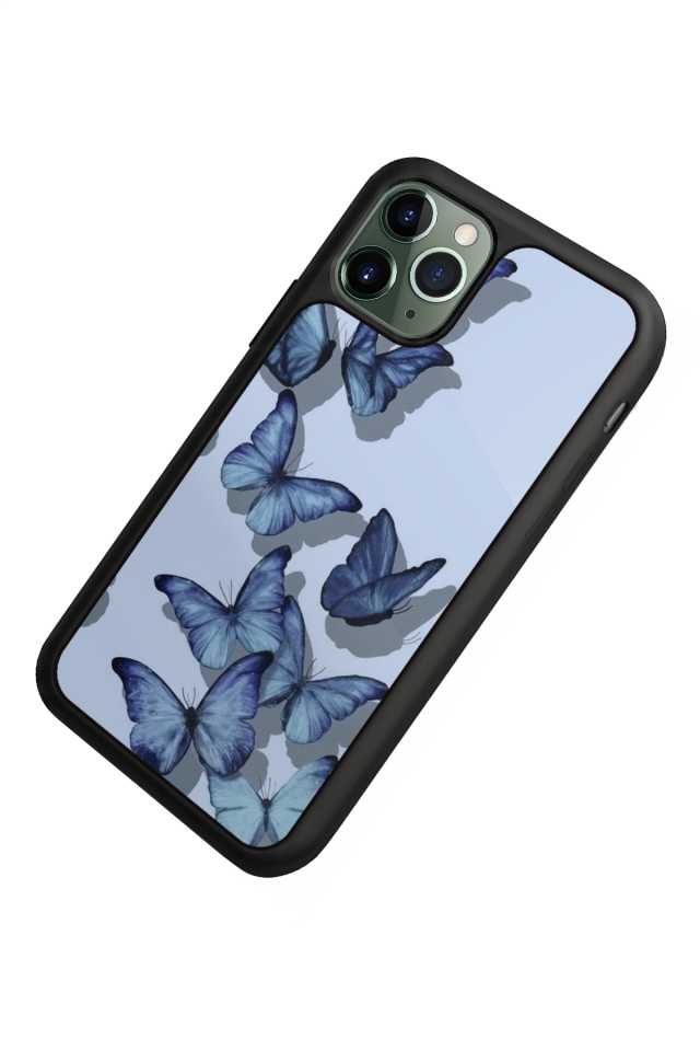 iPhone 11 Pro Max Uyumlu Kelebek Tasarımlı Glossy Premium Kılıf