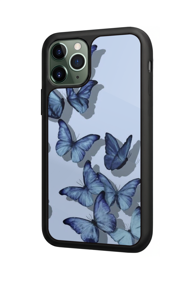 iPhone 11 Pro Max Uyumlu Kelebek Tasarımlı Glossy Premium Kılıf