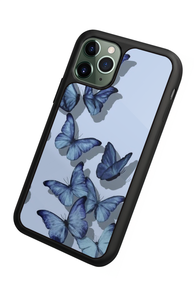 iPhone 11 Pro Max Uyumlu Kelebek Tasarımlı Glossy Premium Kılıf