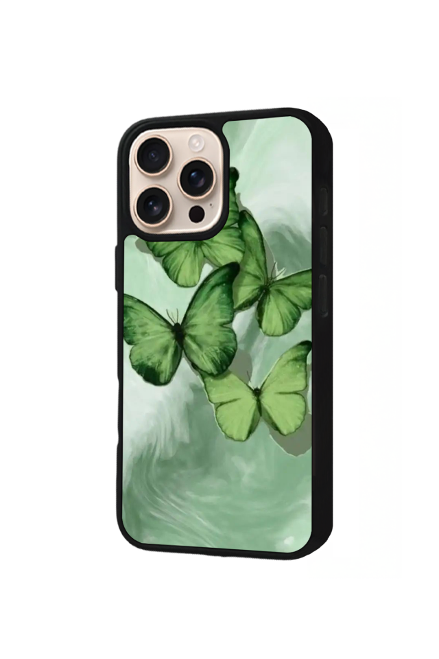 iPhone 14 Pro Uyumlu Kelebek Tasarımlı Glossy Premium Kılıf