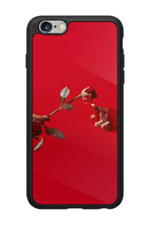 iPhone 6 Plus Uyumlu Kirmizi Tasarımlı Glossy Premium Kılıf