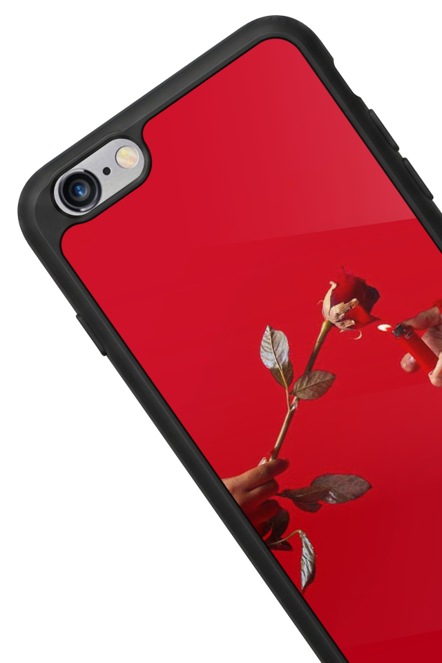 iPhone 6 Plus Uyumlu Kirmizi Tasarımlı Glossy Premium Kılıf