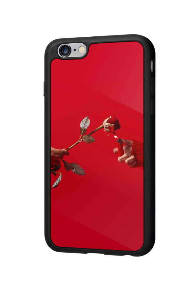 iPhone 6 Plus Uyumlu Kirmizi Tasarımlı Glossy Premium Kılıf
