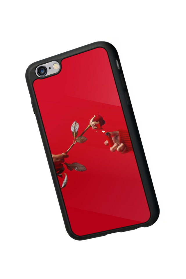 iPhone 6 Plus Uyumlu Kirmizi Tasarımlı Glossy Premium Kılıf