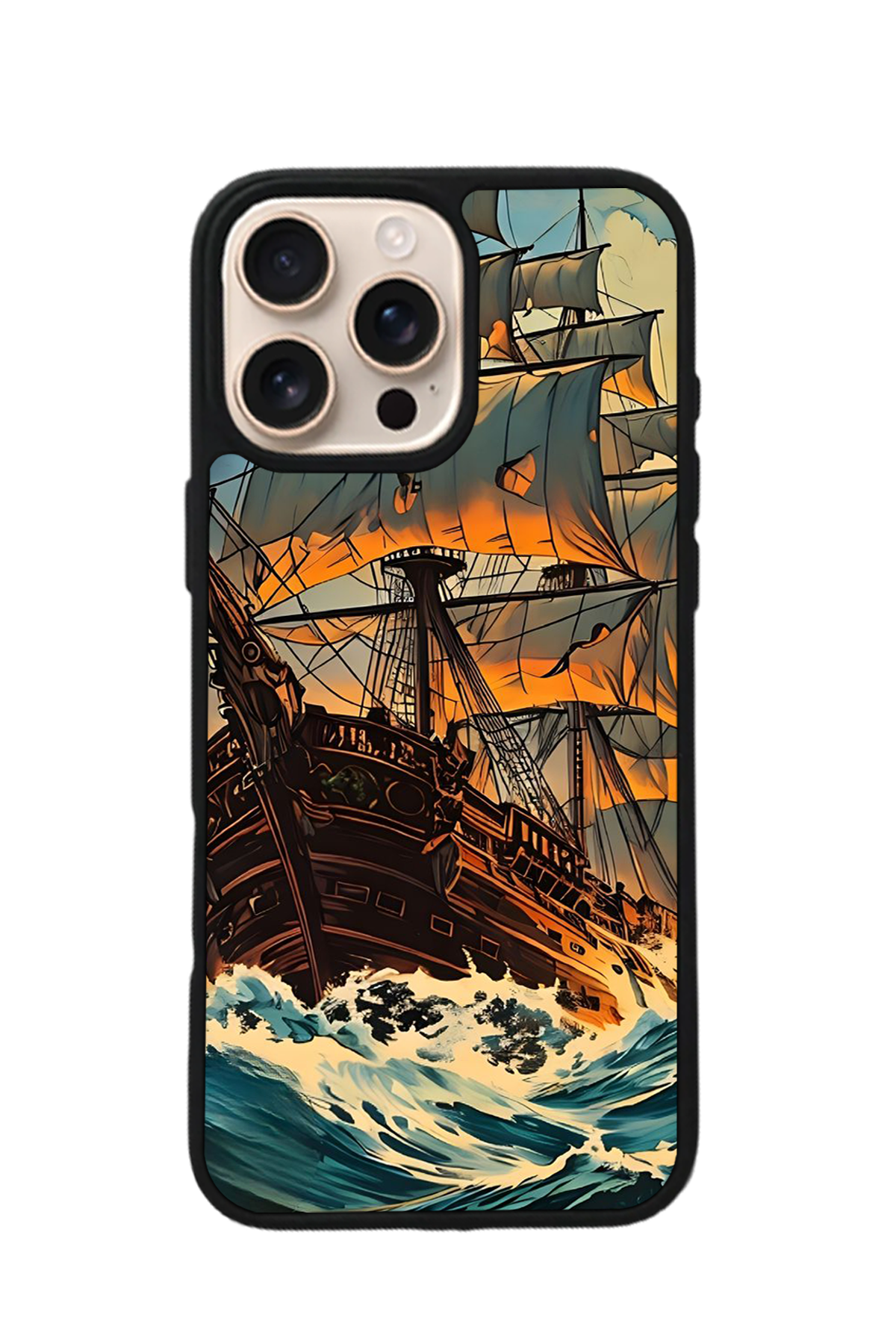 iPhone 16 Pro Max Uyumlu Korsan Tasarımlı Glossy Premium Kılıf