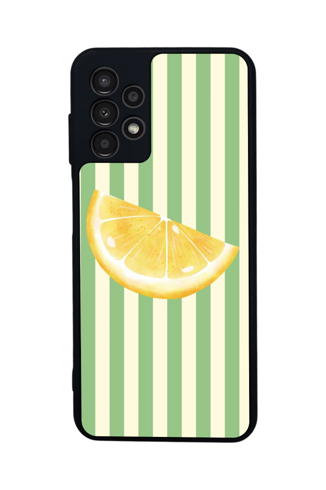 Samsung Galaxy A23 Uyumlu Limon Tasarımlı Glossy Premium Kılıf