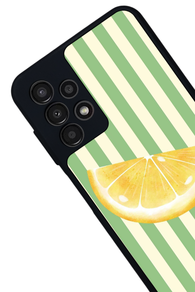 Samsung Galaxy A23 Uyumlu Limon Tasarımlı Glossy Premium Kılıf