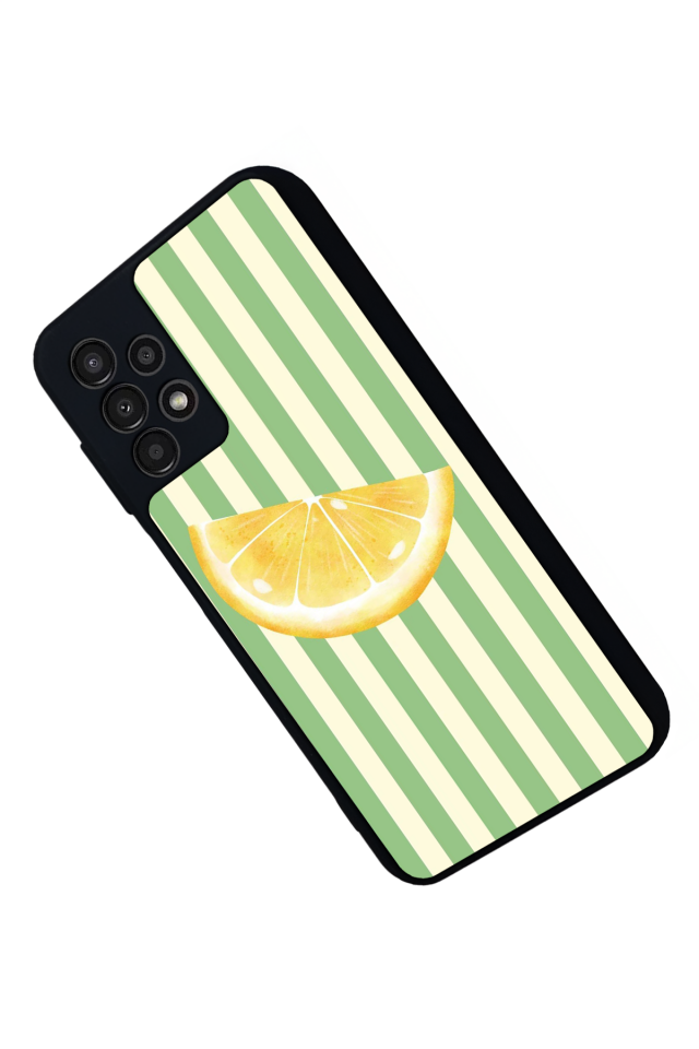 Samsung Galaxy A23 Uyumlu Limon Tasarımlı Glossy Premium Kılıf