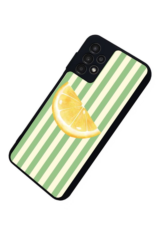 Samsung Galaxy A23 Uyumlu Limon Tasarımlı Glossy Premium Kılıf