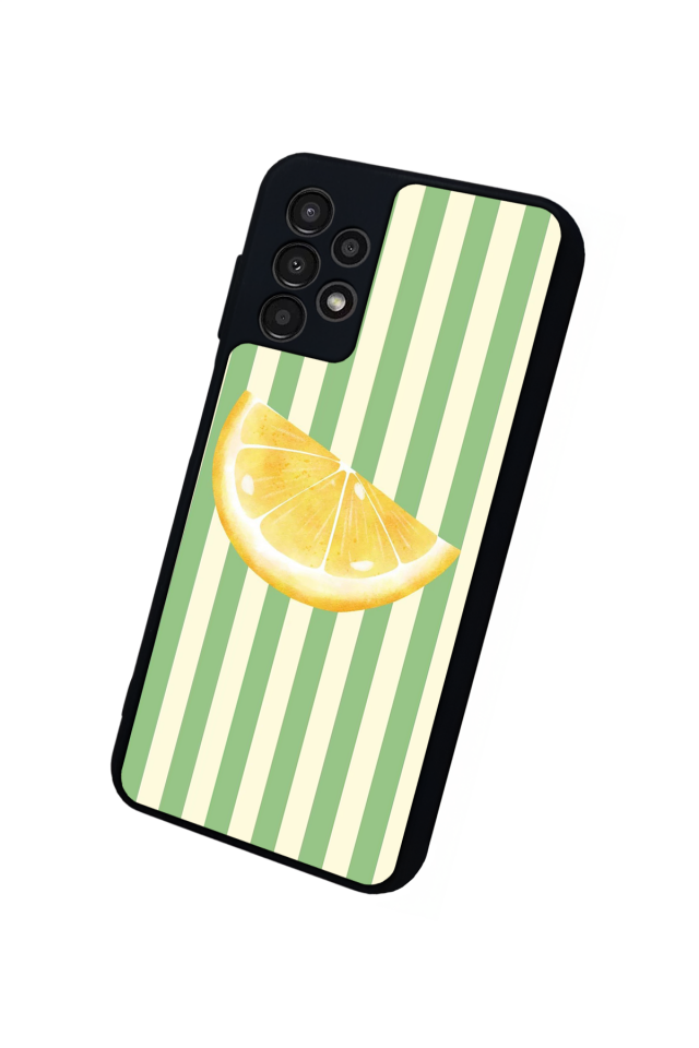 Samsung Galaxy A23 Uyumlu Limon Tasarımlı Glossy Premium Kılıf