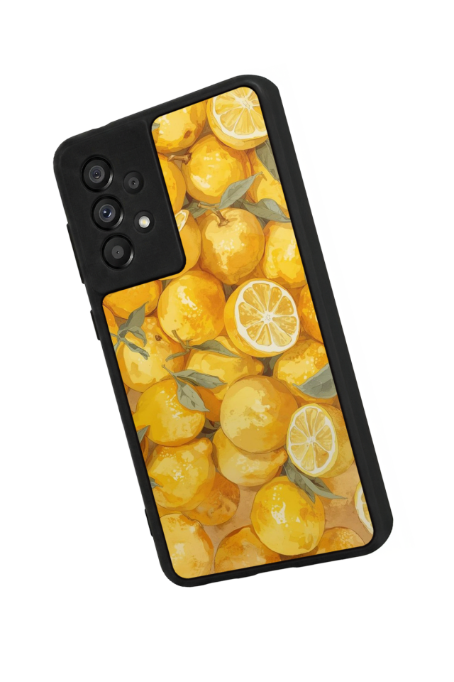 Samsung Galaxy A73 Uyumlu Limon Tasarımlı Glossy Premium Kılıf