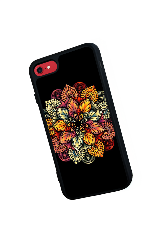 iPhone 8 Uyumlu Mandala Tasarımlı Glossy Premium Kılıf