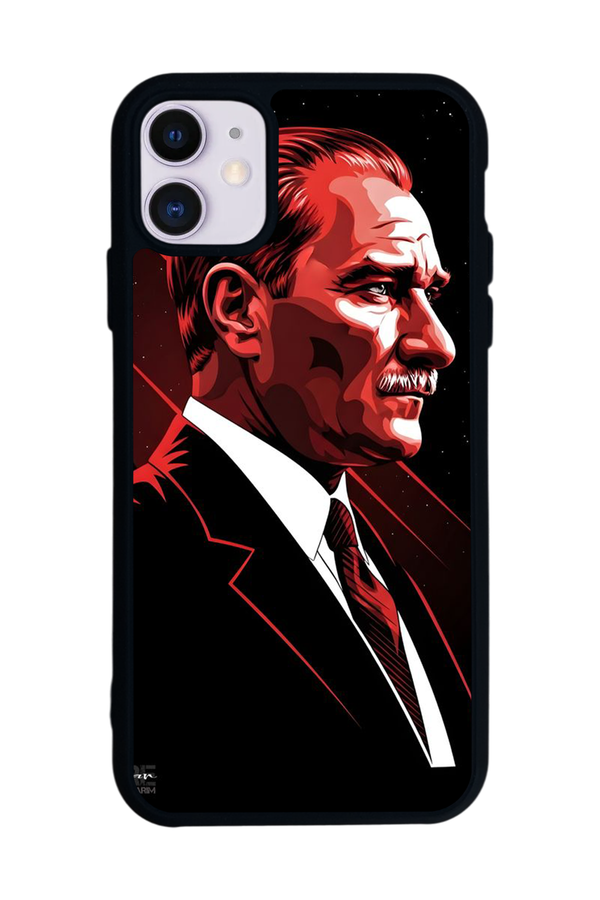 iPhone 11 Uyumlu Mustafa Kemal Ataturk Tasarımlı Glossy Premium Kılıf