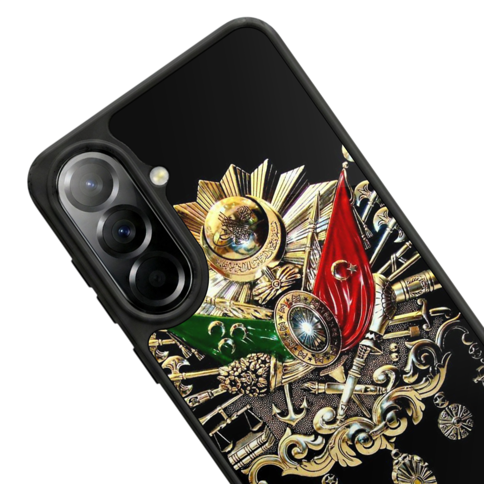 Samsung Galaxy A57 Uyumlu Osmanli Tugrasi Tasarımlı Glossy Premium Kılıf