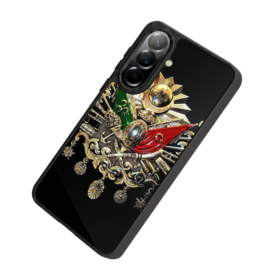 Samsung Galaxy A57 Uyumlu Osmanli Tugrasi Tasarımlı Glossy Premium Kılıf