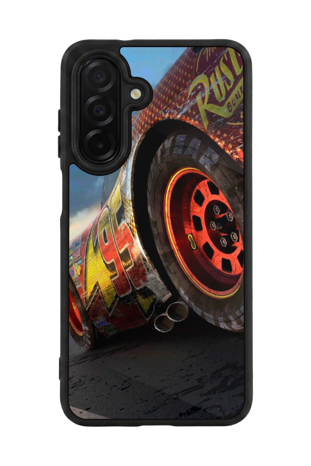 Samsung Galaxy A56 Uyumlu Şimsek McQueen Tasarımlı Glossy Premium Kılıf