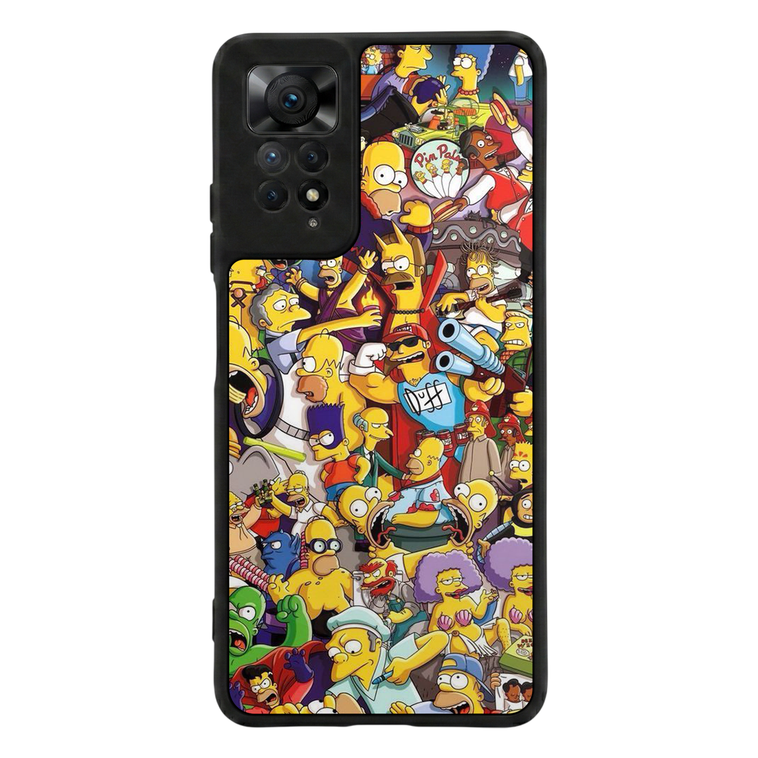 Xiaomi Redmi Note 11 Pro Uyumlu The Simpsons Tasarımlı Glossy Premium Kılıf