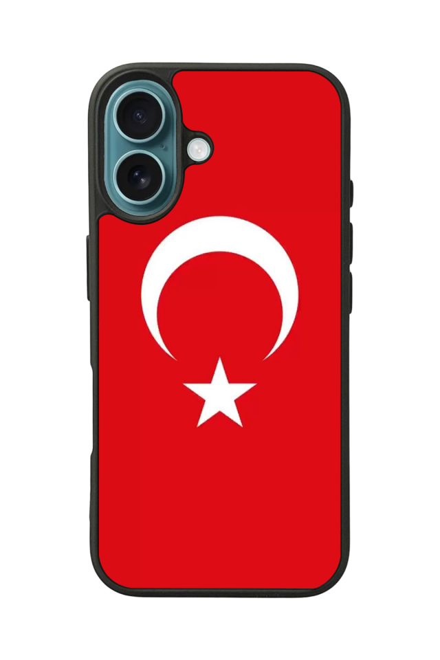 iPhone 16 Uyumlu Türk Bayragi Tasarımlı Glossy Premium Kılıf