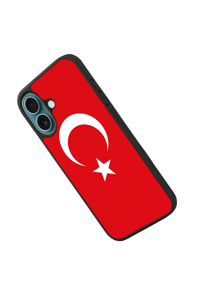 iPhone 16 Uyumlu Türk Bayragi Tasarımlı Glossy Premium Kılıf