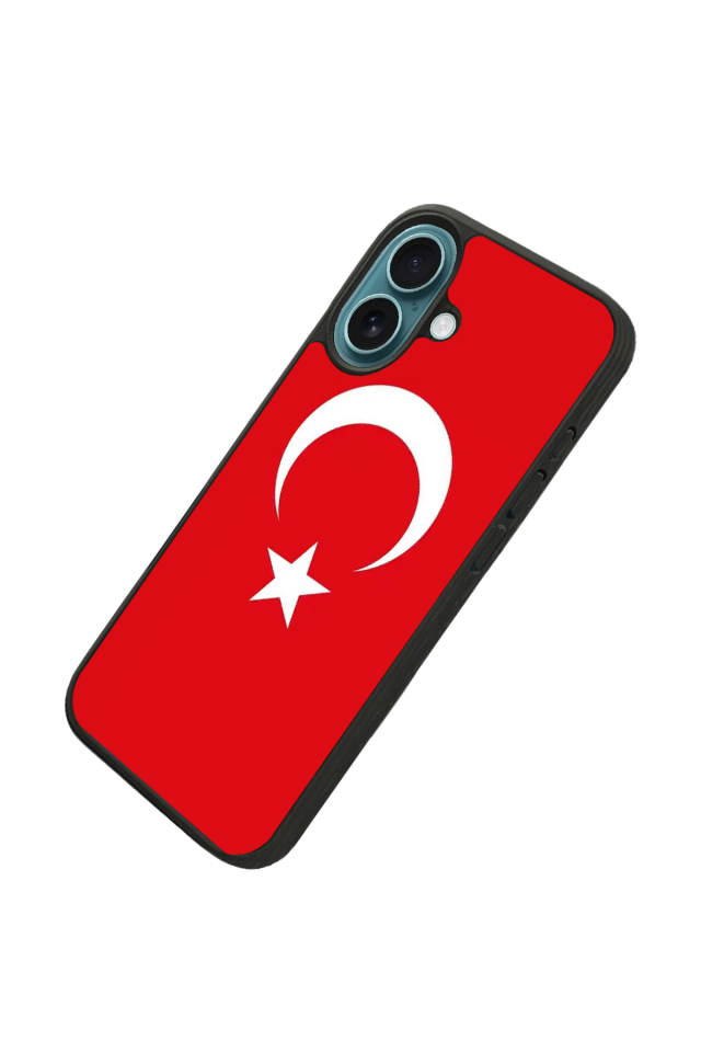 iPhone 16 Uyumlu Türk Bayragi Tasarımlı Glossy Premium Kılıf
