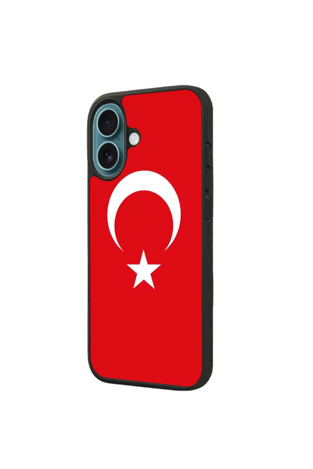 iPhone 16 Uyumlu Türk Bayragi Tasarımlı Glossy Premium Kılıf