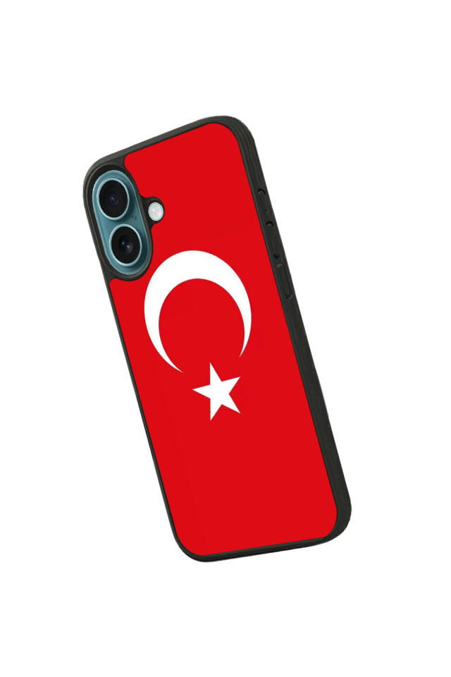 iPhone 16 Uyumlu Türk Bayragi Tasarımlı Glossy Premium Kılıf