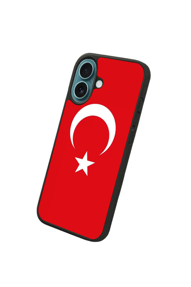 iPhone 16 Uyumlu Türk Bayragi Tasarımlı Glossy Premium Kılıf