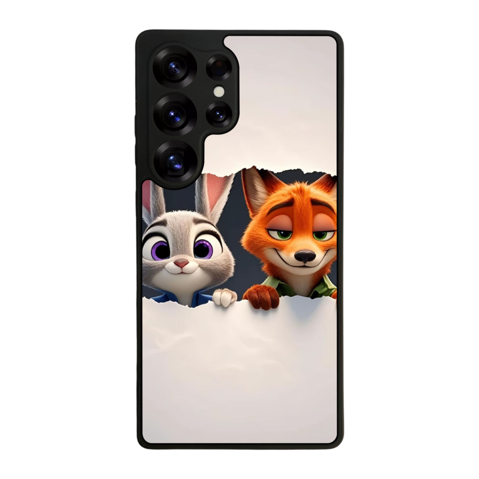Samsung Galaxy S25 Ultra Uyumlu Zootropolis Tasarımlı Glossy Premium Kılıf
