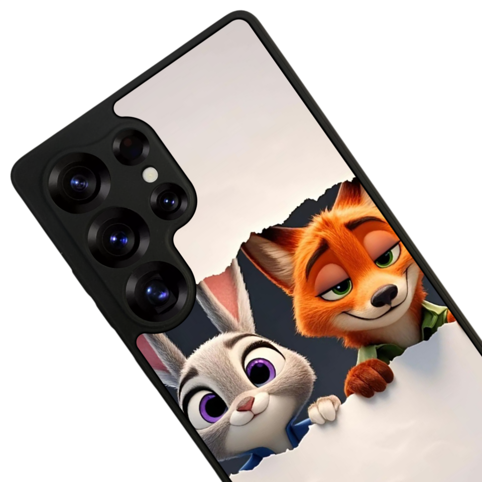 Samsung Galaxy S25 Ultra Uyumlu Zootropolis Tasarımlı Glossy Premium Kılıf