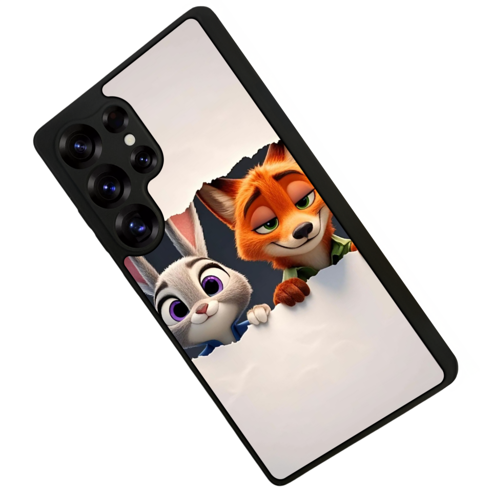 Samsung Galaxy S25 Ultra Uyumlu Zootropolis Tasarımlı Glossy Premium Kılıf