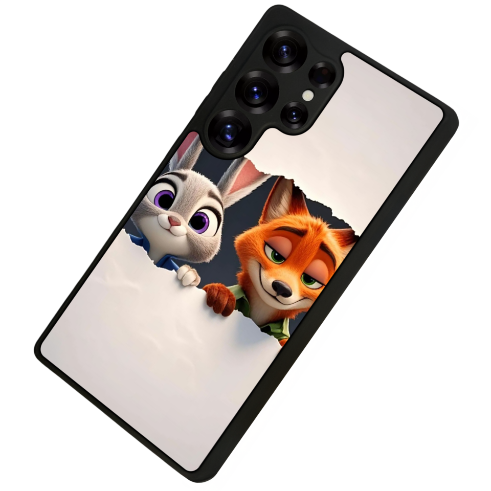 Samsung Galaxy S25 Ultra Uyumlu Zootropolis Tasarımlı Glossy Premium Kılıf