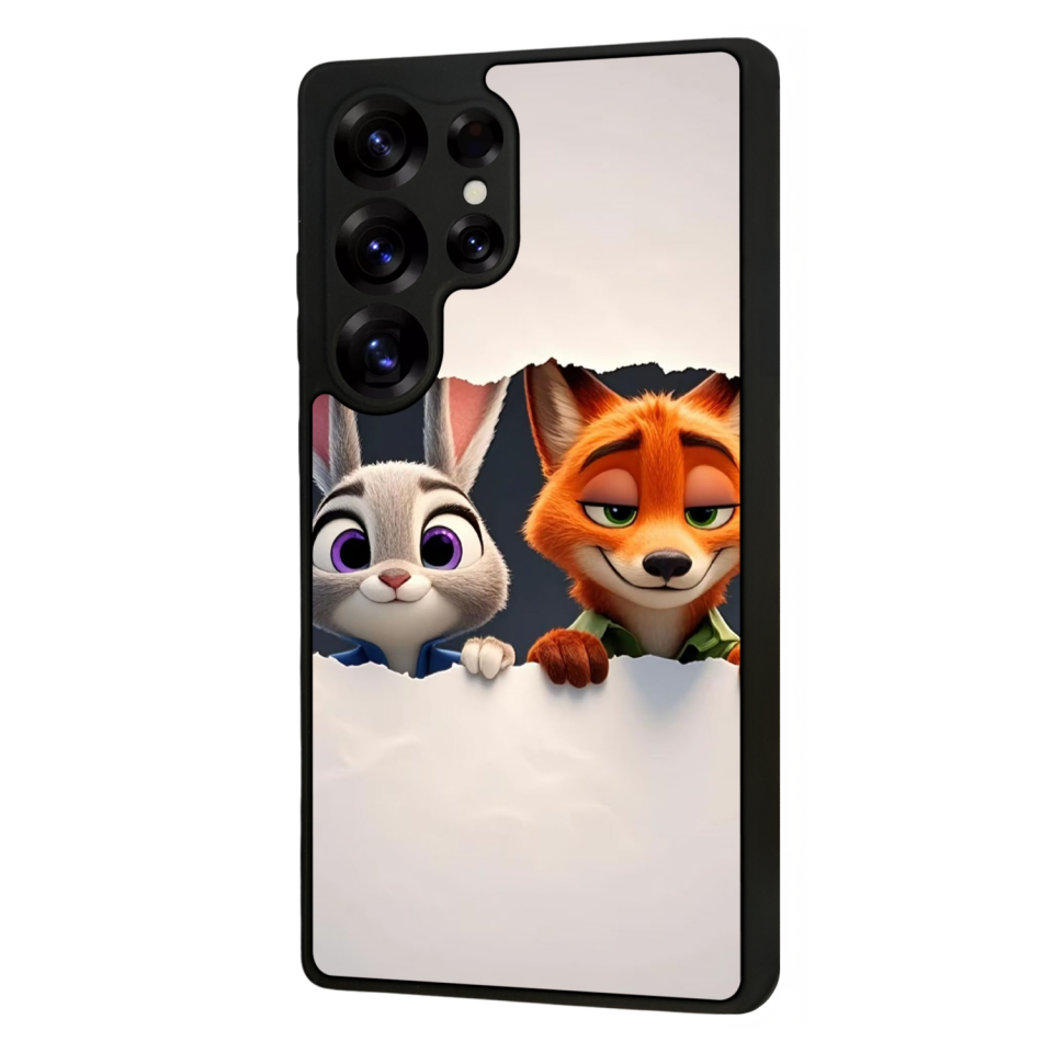 Samsung Galaxy S25 Ultra Uyumlu Zootropolis Tasarımlı Glossy Premium Kılıf