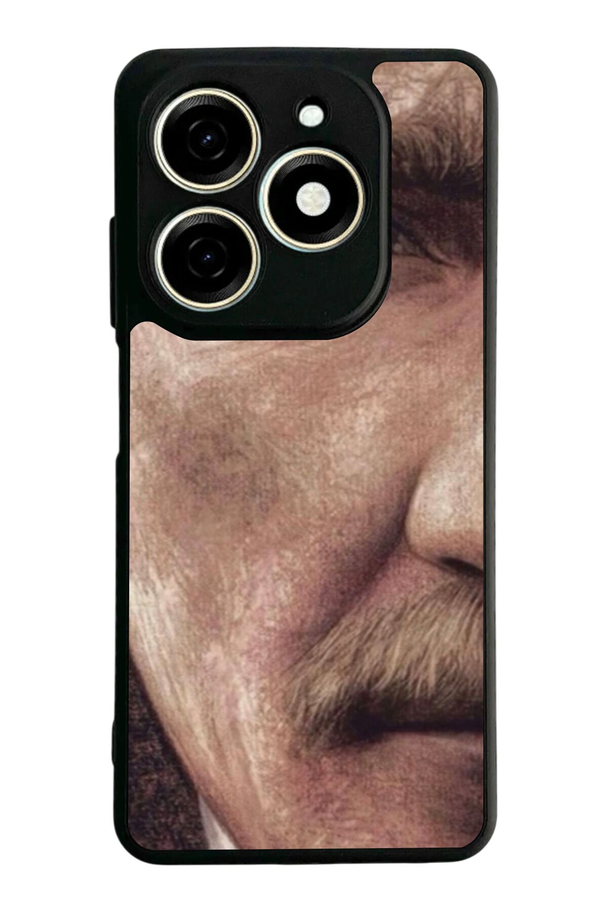 Tecno Spark 20/20C Uyumlu Mustafa Kemal Ataturk Tasarımlı Glossy Premium Kılıf