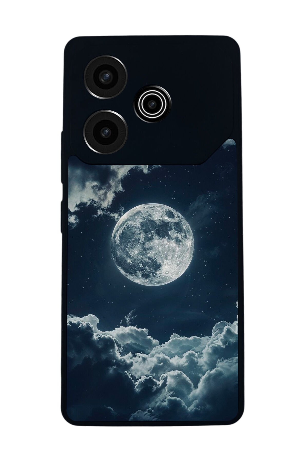 Tecno Pova 6 Uyumlu Ay Tasarımlı Glossy Premium Kılıf