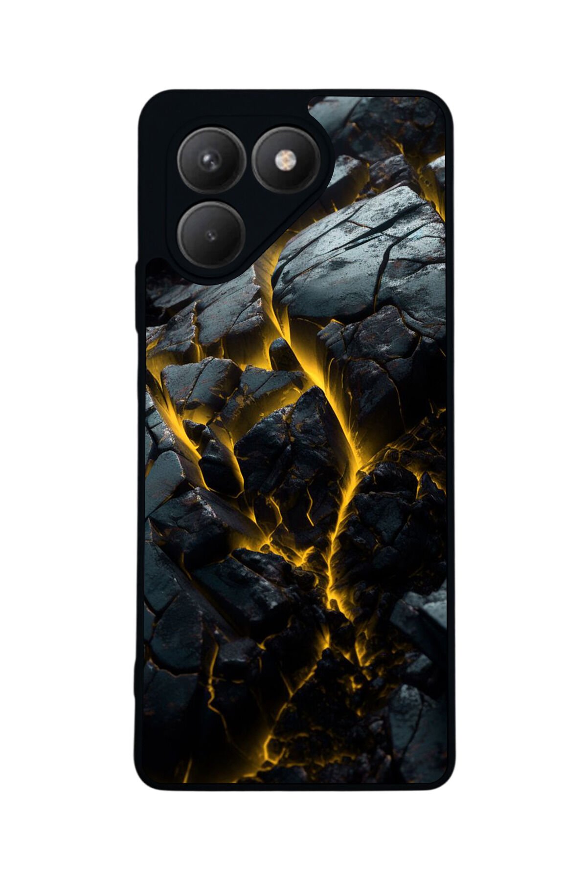 Tecno Pova 7 Mat Uyumlu Siyah Kılıf – Yumuşak Silikon, Koruyucu, Şok Emici Kapak