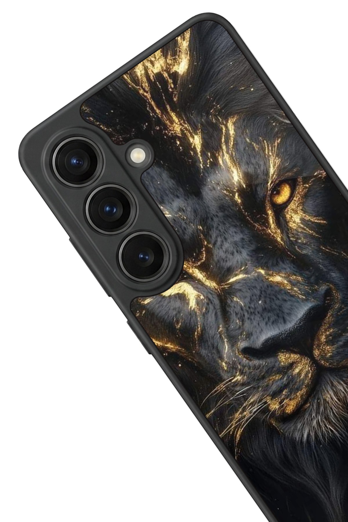 Samsung Galaxy S26 Uyumlu Aslan Tasarımlı Glossy Premium Kılıf