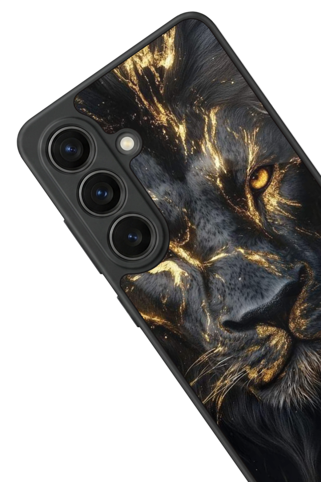 Samsung Galaxy S26 Uyumlu Aslan Tasarımlı Glossy Premium Kılıf