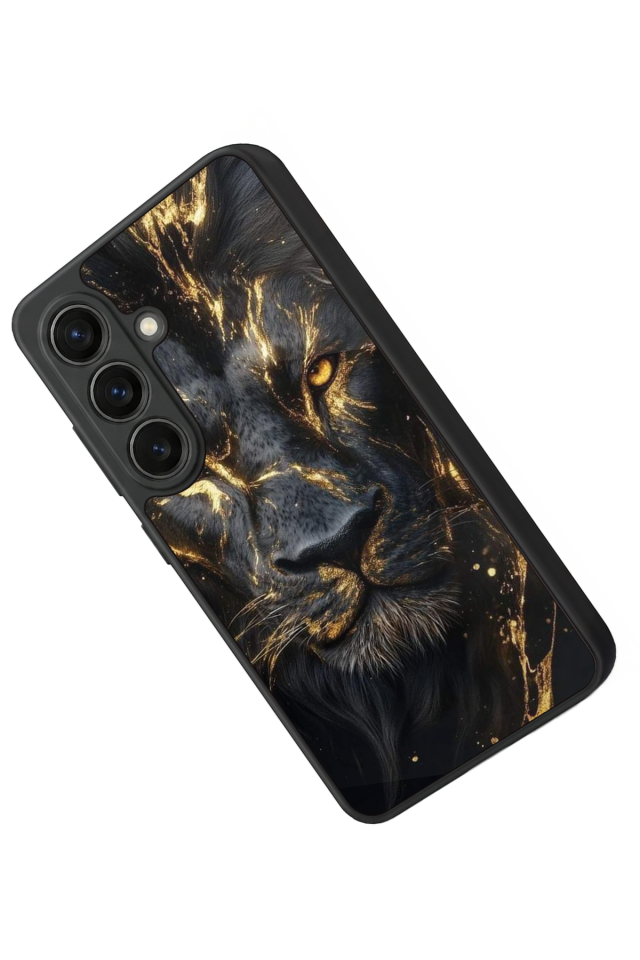 Samsung Galaxy S26 Uyumlu Aslan Tasarımlı Glossy Premium Kılıf