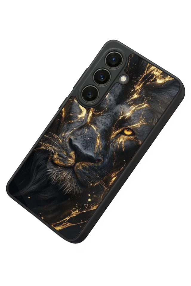 Samsung Galaxy S26 Uyumlu Aslan Tasarımlı Glossy Premium Kılıf